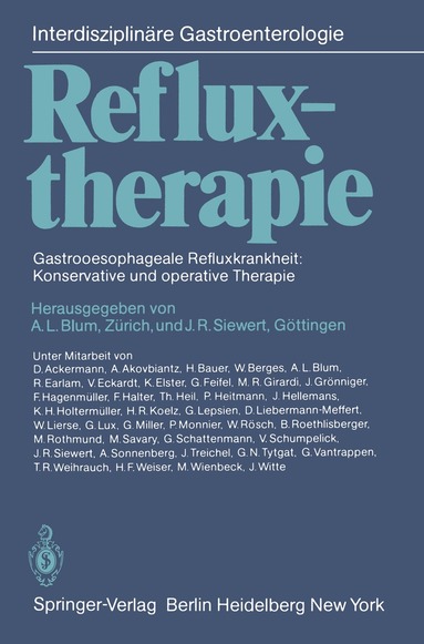 A.L. Blum, J.R. Siewert - Refluxtherapie, Häftad