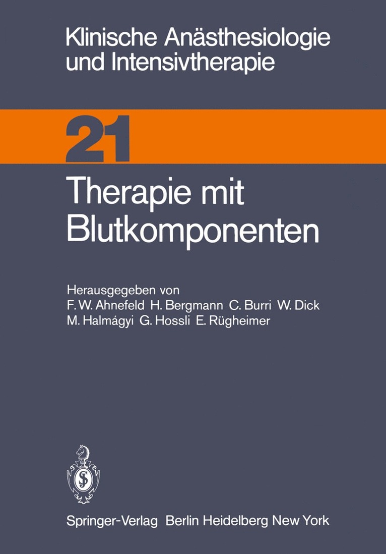 Therapie mit Blutkomponenten 1