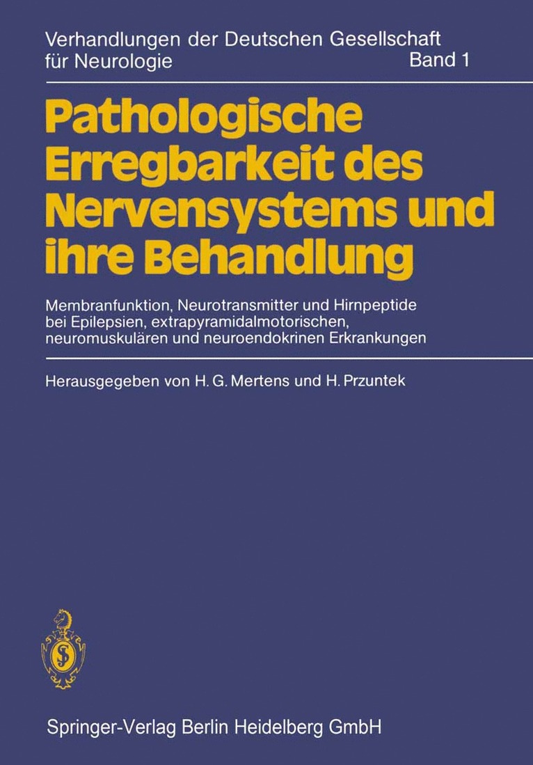 Pathologische Erregbarkeit des Nervensystems und ihre Behandlung 1