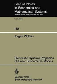 bokomslag Stochastic Dynamic Properties of Linear Econometric Models