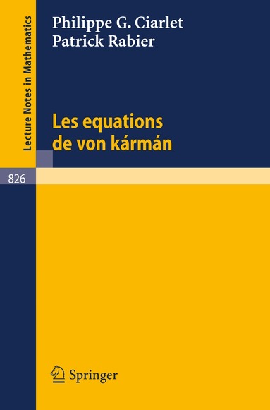 P. G. Ciarlet, P. Rabier - Les Equations de von Karman, Häftad