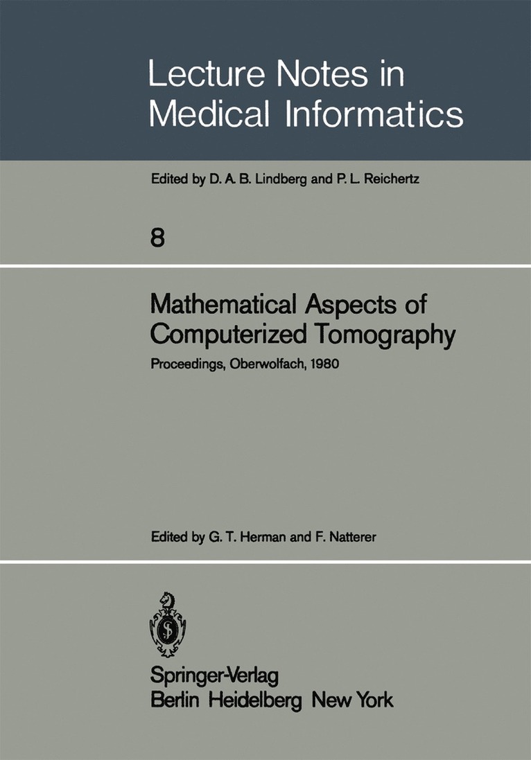 G.T. Herman, F. Natterer, G. T. Herman - Mathematical Aspects of Computerized Tomography, Häftad