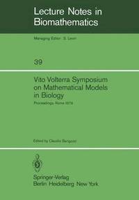 bokomslag Vito Volterra Symposium on Mathematical Models in Biology