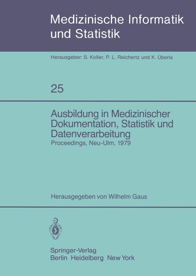 bokomslag Ausbildung in Medizinischer Dokumentation, Statistik und Datenverarbeitung