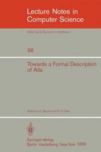 bokomslag Towards a Formal Description of Ada