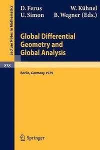 bokomslag Global Differential Geometry and Global Analysis