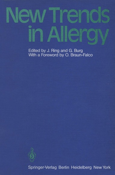 J. Ring, G. Burg - New Trends in Allergy, Häftad