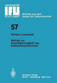 bokomslag Beitrag zur Arbeitsgenauigkeit des Kaltmassivumformens