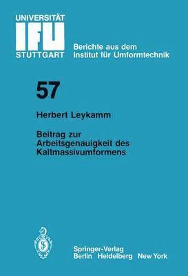 bokomslag Beitrag zur Arbeitsgenauigkeit des Kaltmassivumformens