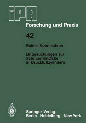 bokomslag Untersuchungen zur Schmierfilmdicke in Druckluftzylindern