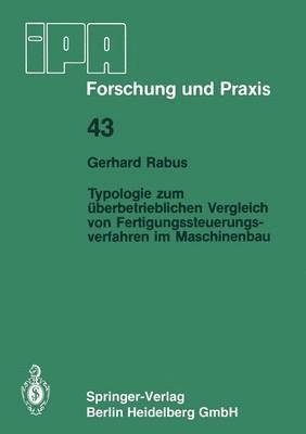 bokomslag Typologie zum berbetrieblichen Vergleich von Fertigungssteuerungsverfahren im Maschinenbau