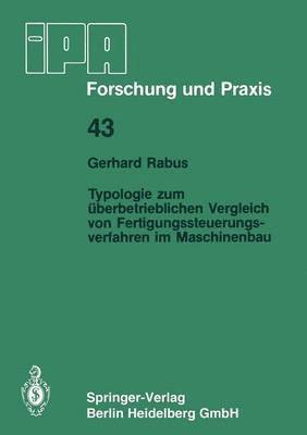 bokomslag Typologie zum überbetrieblichen Vergleich von Fertigungssteuerungsverfahren im Maschinenbau