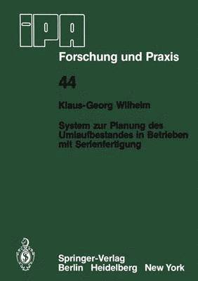 bokomslag System zur Planung des Umlaufbestandes in Betrieben mit Serienfertigung