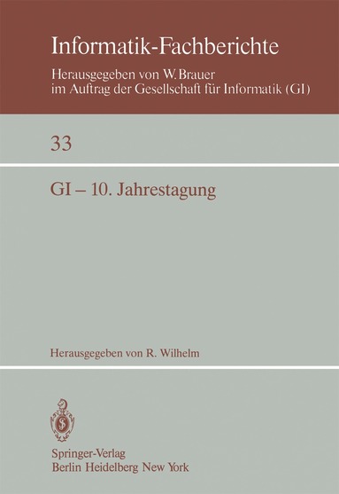 R. Wilhelm - GI — 10. Jahrestagung, Häftad