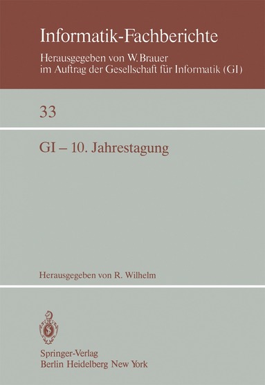 bokomslag GI - 10. Jahrestagung