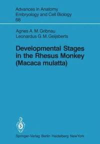 bokomslag Developmental Stages in the Rhesus Monkey (Macaca mulatta)