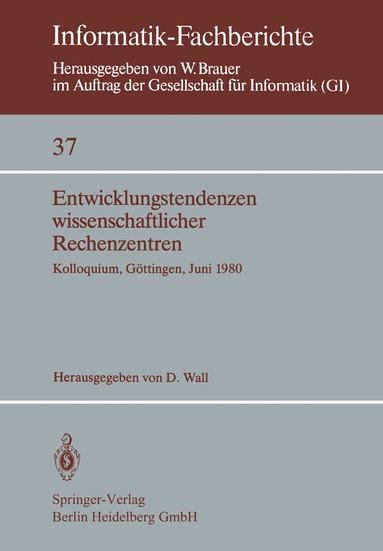 bokomslag Entwicklungstendenzen wissenschaftlicher Rechenzentren