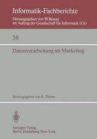 bokomslag Datenverarbeitung im Marketing