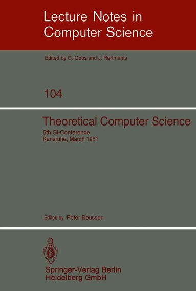 P. Deussen - Theoretical Computer Science, Häftad