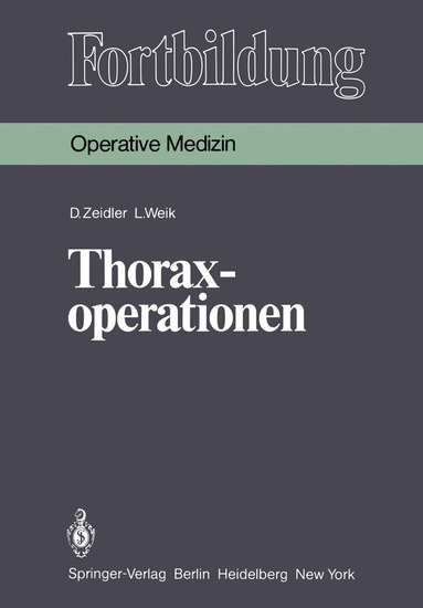 bokomslag Thoraxoperationen