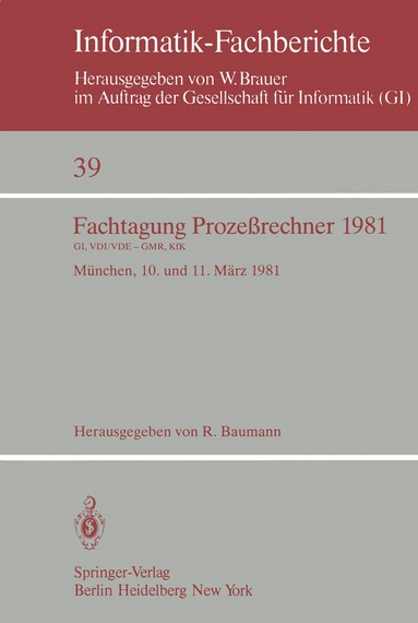 bokomslag Fachtagung Prozeßrechner 1981