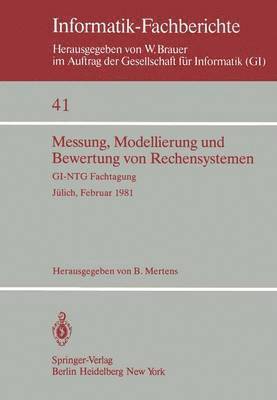 bokomslag Messung, Modellierung und Bewertung von Rechensystemen