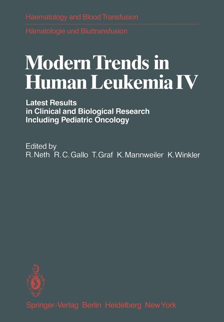 Modern Trends in Human Leukemia IV 1