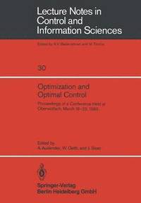 bokomslag Optimization and Optimal Control
