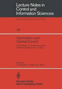 bokomslag Optimization and Optimal Control