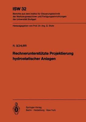 bokomslag Rechneruntersttzte Projektierung hydrostatischer Anlagen