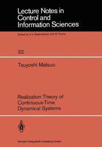 bokomslag Realization Theory of Continuous-Time Dynamical Systems