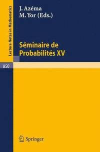 bokomslag Sminaire de Probabilits XV. 1979/80