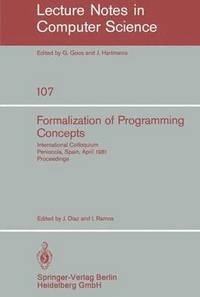 bokomslag Formalization of Programming Concepts