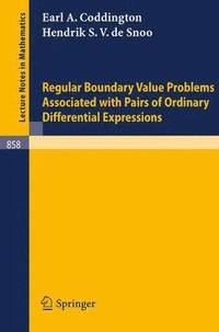 bokomslag Regular Boundary Value Problems Associated with Pairs of Ordinary Differential Expressions