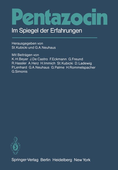 S. Kubicki, G.A. Neuhaus - Pentazocin, Häftad