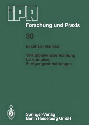 bokomslag Verfgbarkeitsberechnung fr komplexe Fertigungseinrichtungen