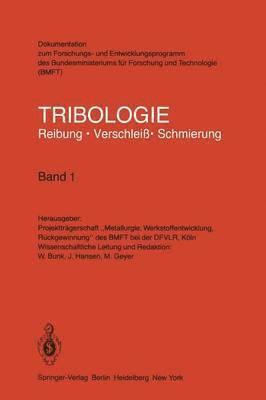 bokomslag Tribologie Reibung · Verschleiß · Schmierung