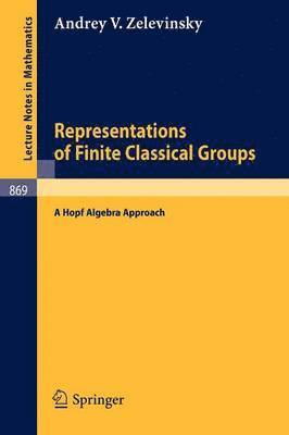 A. V. Zelevinsky - Representations of Finite Classical Groups, Häftad