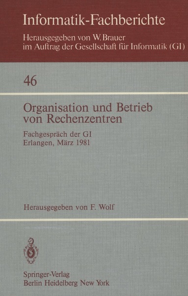 bokomslag Organisation und Betrieb von Rechenzentren