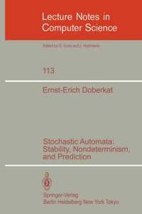 bokomslag Stochastic Automata: Stability, Nondeterminism and Prediction
