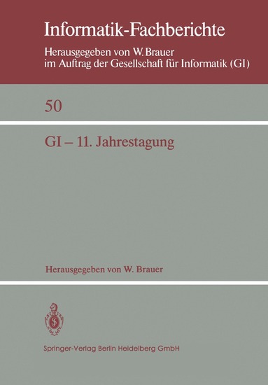 W. Brauer - GI — 11. Jahrestagung, Häftad