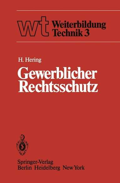 bokomslag Gewerblicher Rechtsschutz