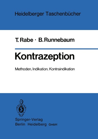T. Rabe, B. Runnebaum - Kontrazeption, Häftad