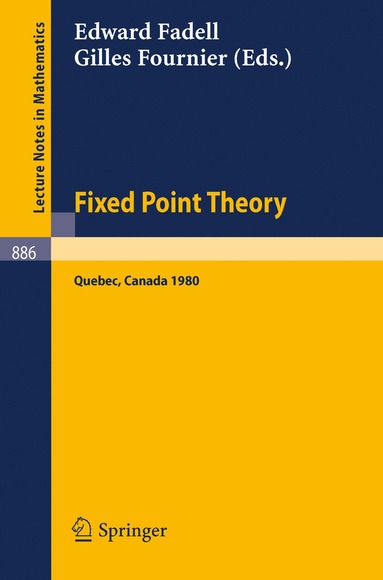 bokomslag Fixed Point Theory