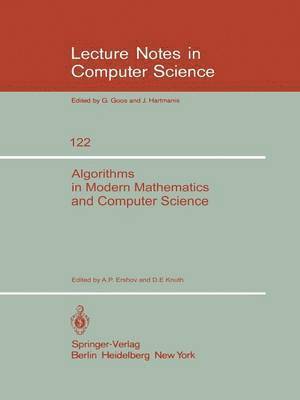 Algorithms in Modern Mathematics and Computer Science 1