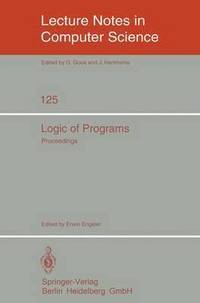 bokomslag Logic of Programs
