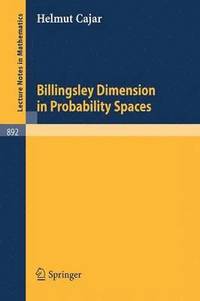 bokomslag Billingsley Dimension in Probability Spaces