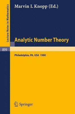 bokomslag Analytic Number Theory