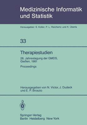 bokomslag Therapiestudien