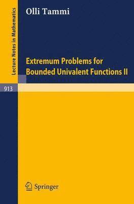Extremum Problems for Bounded Univalent Functions II 1